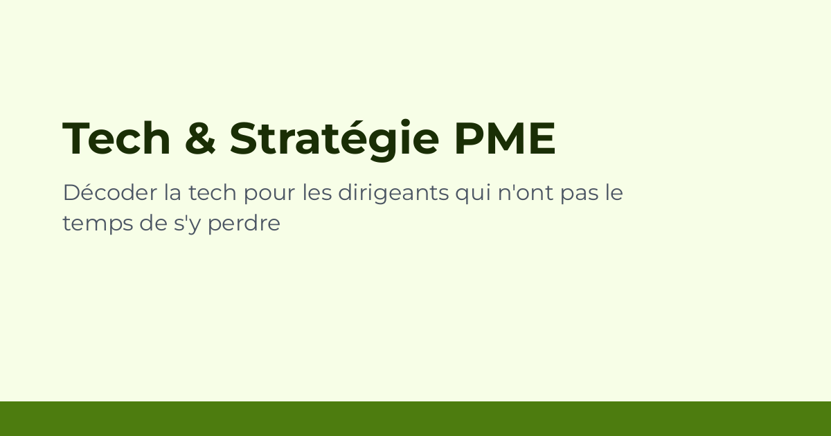 Tech & Stratégie PME