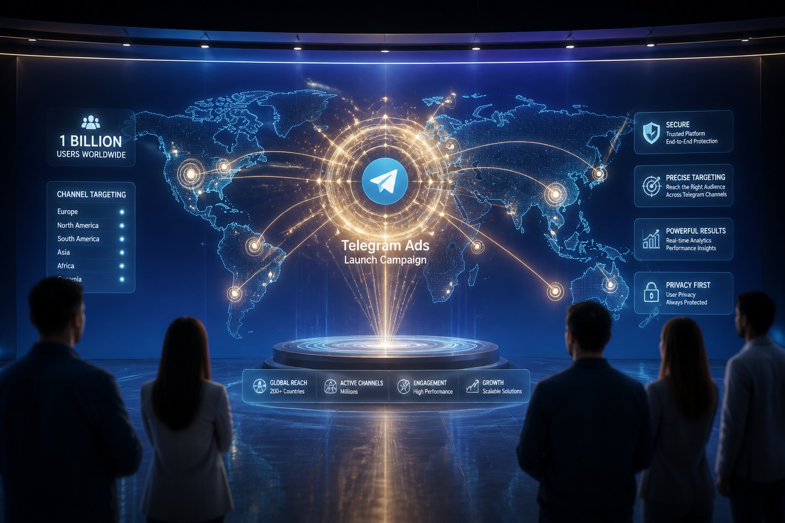 Reseau publicitaire telegram portee mondiale