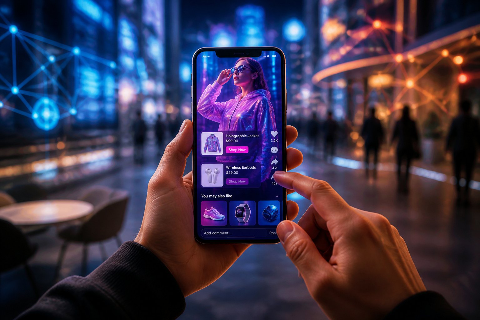 Shopping video immersif sur smartphone