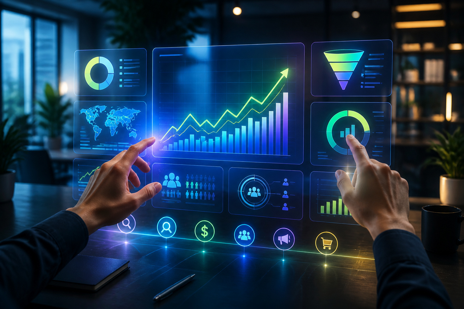 Analyse de donnees publicitaires futuristes